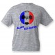 Kids soccer T-shirt - Allez les Bleus, Ash heater