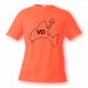 Men's or Women's Vaudois T-shirt - VD, Safety Orange