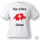 T-Shirt -  Fier d'être Suisse - pour homme