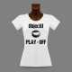 Frauen Slim T-shirt - Freiburg Eishockey Puck - Objectif PLAY - OFF