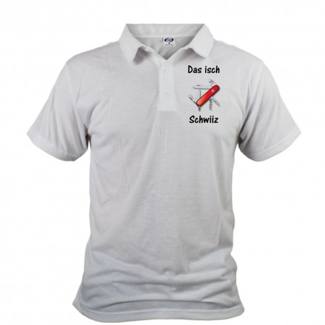Men's Polo Shirt - Das isch Schwiiz - Swiss Army Knife