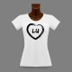 Women's Lucerne slinky T-Shirt -  LU Heart