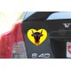 Sticker - Uri Heart, for car