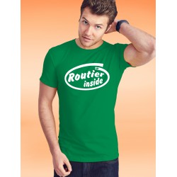 T-shirt mode coton homme - Routier inside, 47-Vert Kelly