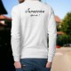 Men's fashion Sweatshirt - Jurassien, What else - White