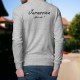 Men's fashion Sweatshirt - Jurassien, What else - Ash Heater