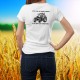 Conduire un tracteur ✪ Si tu n'en as jamais conduit, tu ne peux pas comprendre ✪ T-Shirt dame