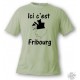 Donna o Uomo T-Shirt - Ici c'est Fribourg, Alpine Spruce