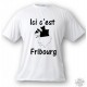 Donna o Uomo T-Shirt - Ici c'est Fribourg, White