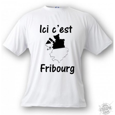 Donna o Uomo T-Shirt - Ici c'est Fribourg, White