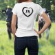 Sehr feminin geschnittenes T-Shirt mit einem Herz aus Pinsel und Buchstaben FR für den Kanton Freiburg