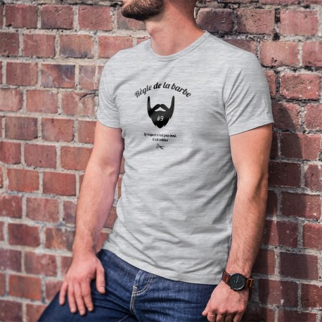 Le respect n'est pas inné, il est cultivé ★ Règle de la barbe N°9 ★ T-Shirt pour homme qui aime le style hipster