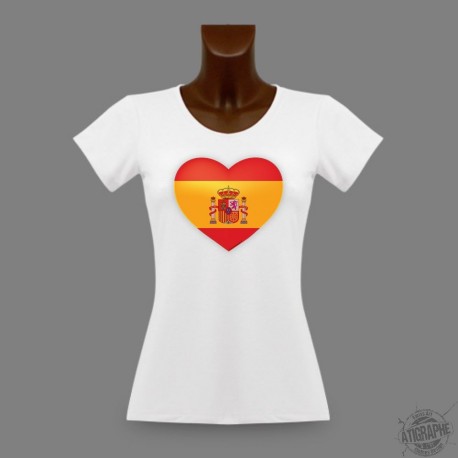 Women's slim T-shirt - Spanish Heart