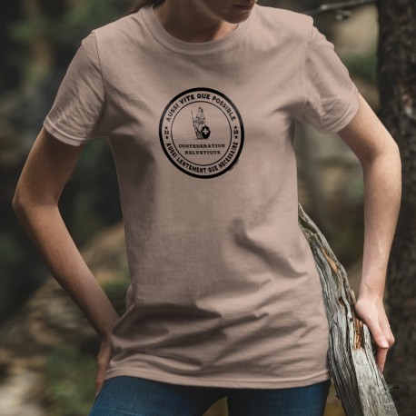 Aussi vite que possible ✚ Confederazione elvetica ✚ donna T-Shirt