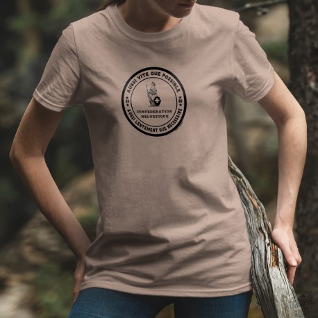 Aussi vite que possible ✚ Schweizerischen Eidgenossenschaft ✚ Frauen T-Shirt