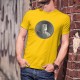 La Thune masquée pour se protéger du Coronavirus ✚ Helvetia ✚ T-Shirt coton homme déconfinement, pièce de cent sous (5CHF)