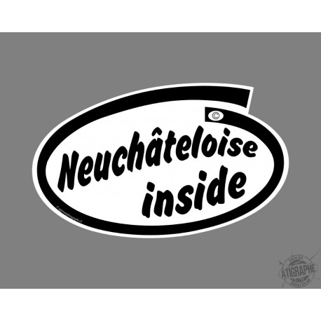 Funny Car Sticker - Neuchâteloise inside