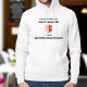 Men Hoodie Sweat ★ Un valaisan remplit son VERRE aussi vite que possible ✚