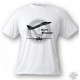 Kampfflugzeug T-Shirt - F-14 Tomcat, White